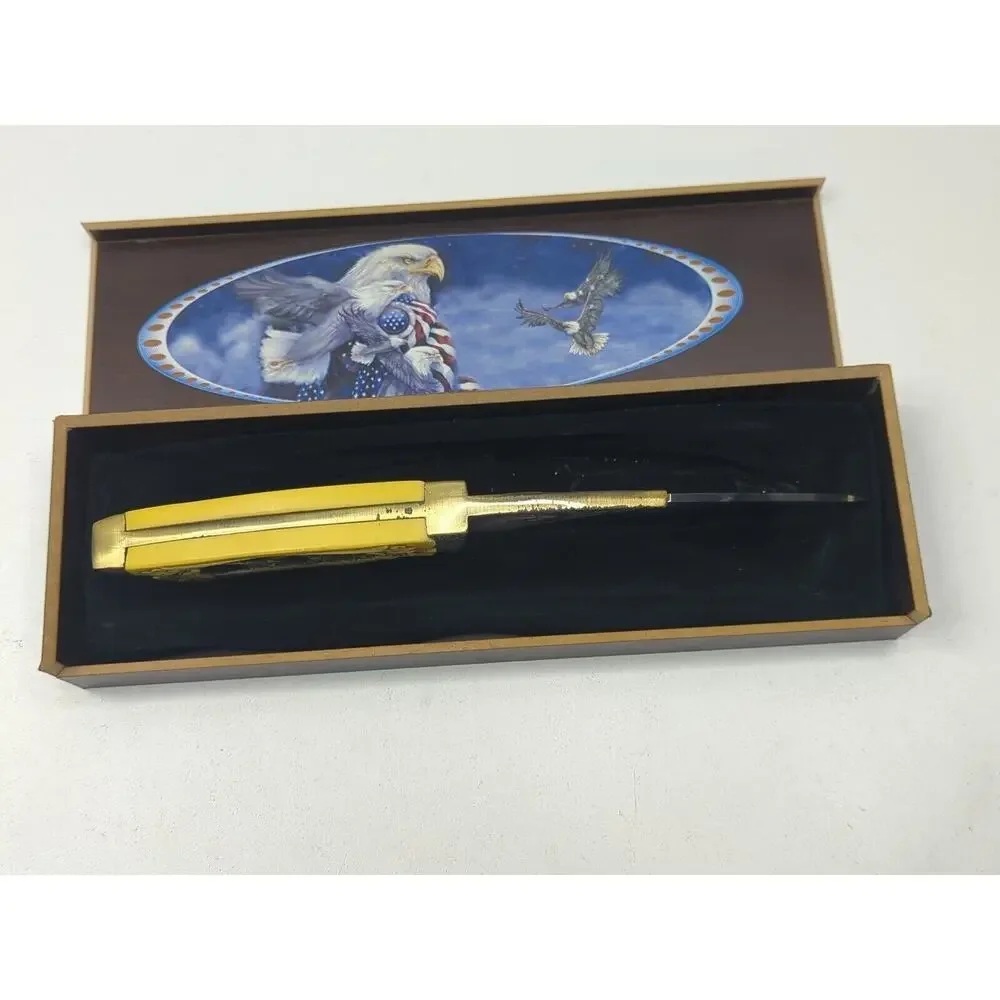 10' Eagle Pattern Handle & Blade Bud K Wildlife Collection Resin Carved Handle